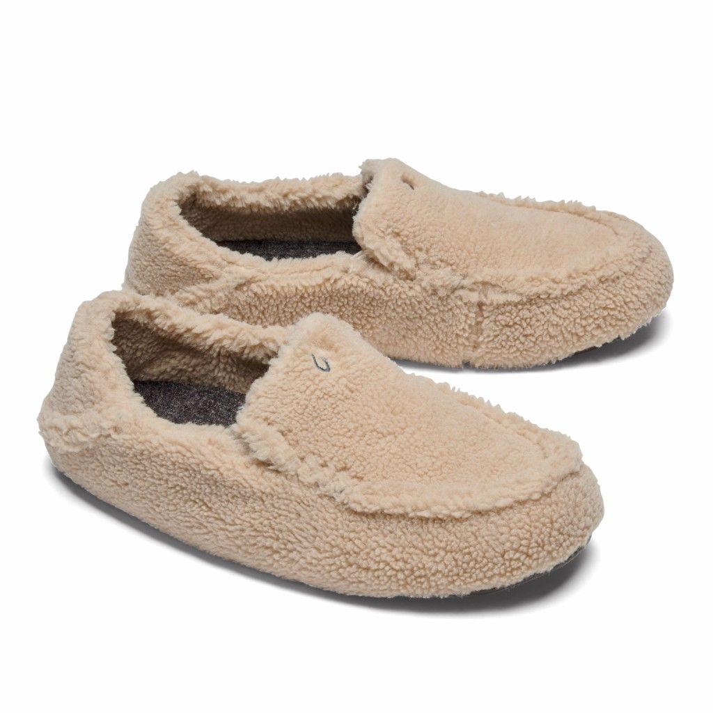 Zapatos Olukai Nohea Heu Slipper - Pantuflas Mujer Beige 20163-284